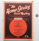 Home Series of the Great Masters Mendelssohn piano music book Gondola Songs